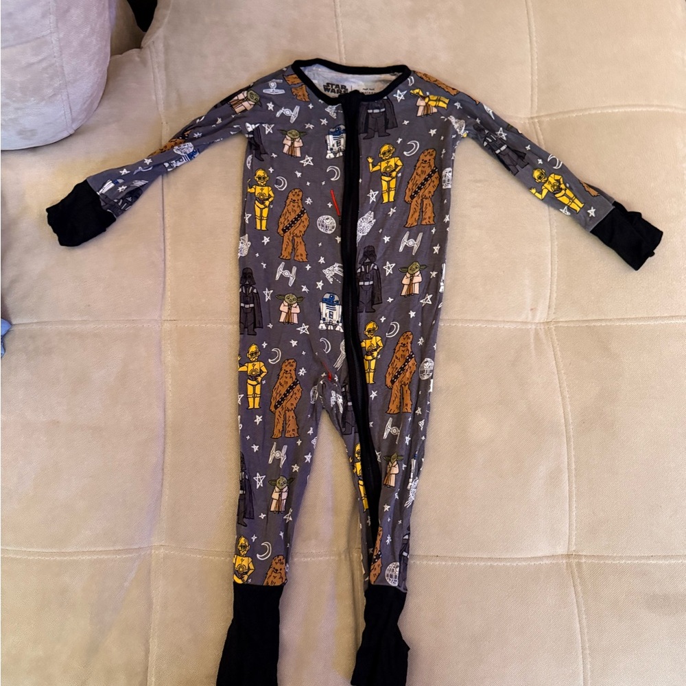 Little Sleepies Zippy Disney Star Wars Kids - Gray and Yellow